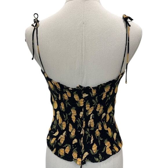 Reformation Atticus Camisole In Lemon - Picture 3 of 6